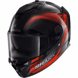 Shark Spartan GT Pro Ritmo Carbon Casque, noir-gris-rouge, taille L pour Hommes
