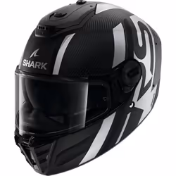 Shark Spartan RS Shawn Carbon Casque, noir-argent, taille 2XL pour Hommes