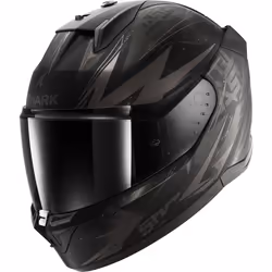Shark D-Skwal 3 Blast-R Casque, noir-gris, taille M pour Hommes