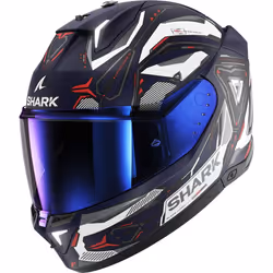Shark Skwal i3 Linik Casque, rouge-bleu, taille L pour Hommes