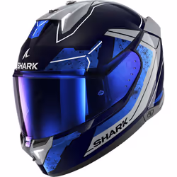 Shark Skwal i3 Rhad Casque, bleu-argent, taille 2XL pour Hommes