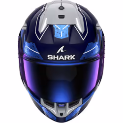 Shark Skwal i3 Rhad Casque, bleu-argent, taille 2XL pour Hommes