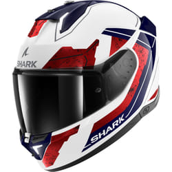 Shark Skwal i3 Rhad Casque, blanc-rouge, taille M pour Hommes