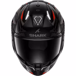 Shark Skwal i3 Linik Casque, noir-gris-rouge, taille S pour Hommes