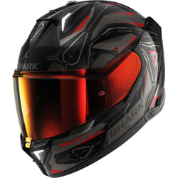 Shark Skwal i3 Linik Casque, noir-gris-rouge, taille XL pour Hommes