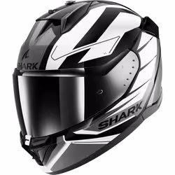 Shark D-Skwal 3 Sizler Casque, noir-gris-blanc, taille 2XL pour Hommes