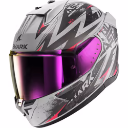 Shark D-Skwal 3 Blast-R Casque, noir-argent, taille S pour Hommes