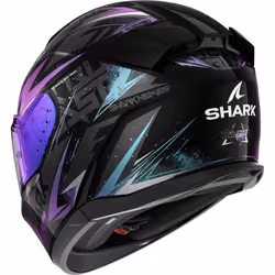 Shark D-Skwal 3 Blast-R Casque, noir-vert-bleu, taille XS pour Hommes - Vue supplémentaire 4
