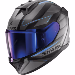 Shark D-Skwal 3 Sizler Casque, noir-gris-bleu, taille M pour Hommes