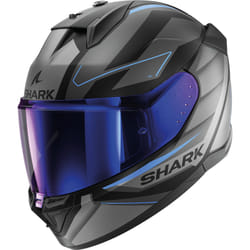 Shark D-Skwal 3 Sizler Casque, noir-gris-bleu, taille XS pour Hommes