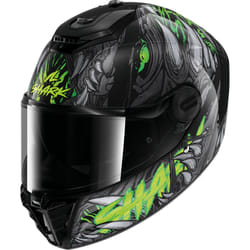 Shark Spartan RS Shaytan Casque, noir-vert, taille 2XL pour Hommes