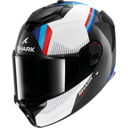 Shark Spartan GT Pro Dokhta Carbon Casque, noir-blanc-bleu, taille M pour Hommes
