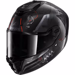 Shark Spartan RS Xbot Carbon Casque, noir-gris-rouge, taille 2XL pour Hommes