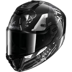 Shark Spartan RS Xbot Carbon Casque, noir-argent, taille S pour Hommes