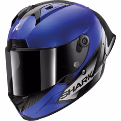 Shark Aeron GP Blank SP Casque, noir-bleu, taille L pour Hommes