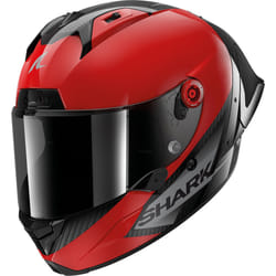 Shark Aeron GP Blank SP Casque, noir-rouge, taille S pour Hommes