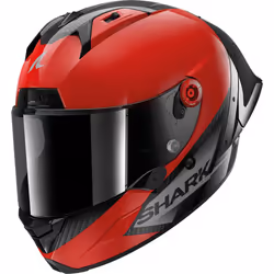 Shark Aeron GP Blank SP Casque, noir-rouge, taille XL pour Hommes