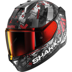 Shark Skwal i3 Hellcat Casque, noir-rouge, taille M pour Hommes