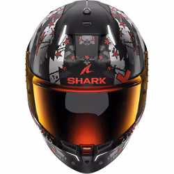 Shark Skwal i3 Hellcat Casque, noir-rouge, taille M pour Hommes