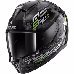 Shark Ridill 2 Molokai Casque, noir-vert, taille M pour Hommes
