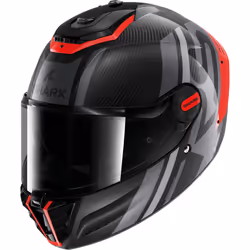 Shark Spartan RS Shawn Carbon Casque, noir-rouge, taille S pour Hommes
