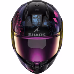 Shark D-Skwal 3 Mayfer Casque, noir-pourpre, taille XS pour Hommes