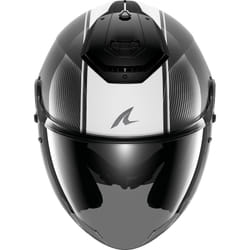 Shark RS Jet Carbon Skin Casque jet, noir-blanc, taille M pour Hommes