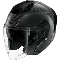 Shark RS Jet Carbon Ikonik Casque jet, noir, taille M pour Hommes
