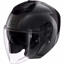 Shark RS Jet Carbon Ikonik Casque jet, noir, taille S pour Hommes