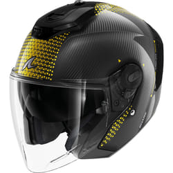 Shark RS Jet Carbon Ikonik Casque jet, noir-or, taille L pour Hommes