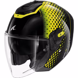 Shark RS Jet Stride Casque jet, noir-jaune, taille L pour Hommes
