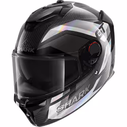 Shark Spartan GT Pro Ritmo Carbon Casque, noir-argent, taille XL pour Hommes