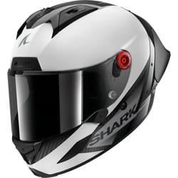 Shark Aeron GP Blank SP Casque, noir-blanc, taille 2XL pour Hommes