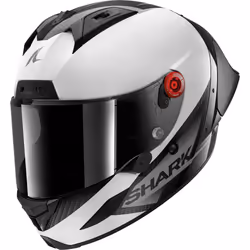 Shark Aeron GP Blank SP Casque, noir-blanc, taille 2XL pour Hommes