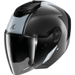 Shark RS Jet Carbon Skin Casque jet, noir-gris, taille 2XL pour Hommes
