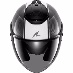 Shark RS Jet Carbon Skin Casque jet, noir-blanc, taille 2XL pour Hommes