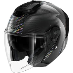 Shark RS Jet Carbon Ikonik Casque jet, noir-argent, taille 2XL pour Hommes