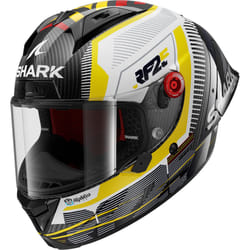 Shark Aeron GP Replica Raul Fernandez Signature Casque, noir-blanc-jaune, taille XS pour Hommes