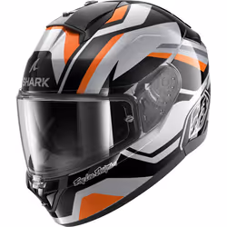 Shark Ridill 2 Apex Casque, noir-orange-argent, taille M pour Hommes