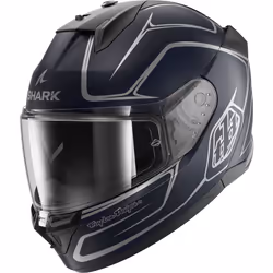 Shark D-Skwal 3 Drone Casque, bleu-argent, taille L pour Hommes