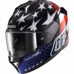 Shark Skwal i3 US Flag Casque, noir-blanc-rouge-bleu, taille 2XL pour Hommes