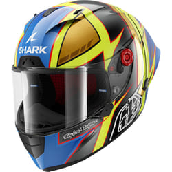 Shark Race-R Pro GP Replica Cam Petersen Casque, gris-bleu-jaune, taille XL pour Hommes