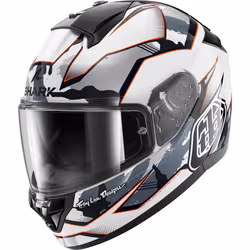 Shark Ridill 2 Matrix Camo Casque, blanc-argent, taille XS pour Hommes