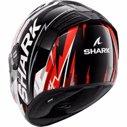 Shark Spartan RS Hibolt Casque, noir-blanc-rouge, taille L pour Hommes