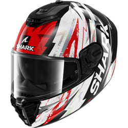 Shark Spartan RS Hibolt Casque, noir-blanc-rouge, taille XL pour Hommes