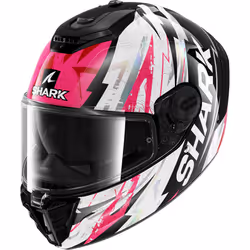 Shark Spartan RS Hibolt Casque, noir-blanc-rose, taille S pour Hommes