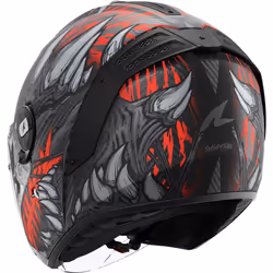 Shark RS Jet Carbon Shaytan Casque jet, charbon-rouge, taille XL pour Hommes - Vue supplémentaire 4