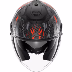 Shark RS Jet Carbon Shaytan Casque jet, charbon-rouge, taille XL pour Hommes - Vue supplémentaire 5
