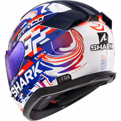 Shark Skwal i3 Replica Zarco GP Casque, blanc-rouge-bleu, taille XL pour Hommes - Vue supplémentaire 4