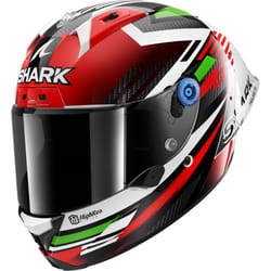 Shark Aeron GP FIM Firstlap Carbon Casque, blanc-rose-vert, taille L pour Hommes